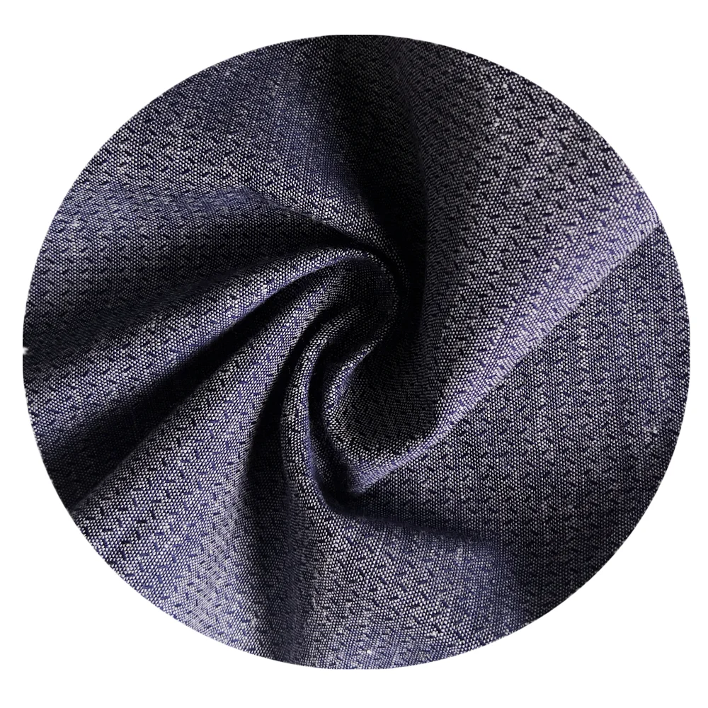 
Hot Sale 95%C 5%L Yarn Dyed Jacquard Fabric Cotton Linen Fabric 