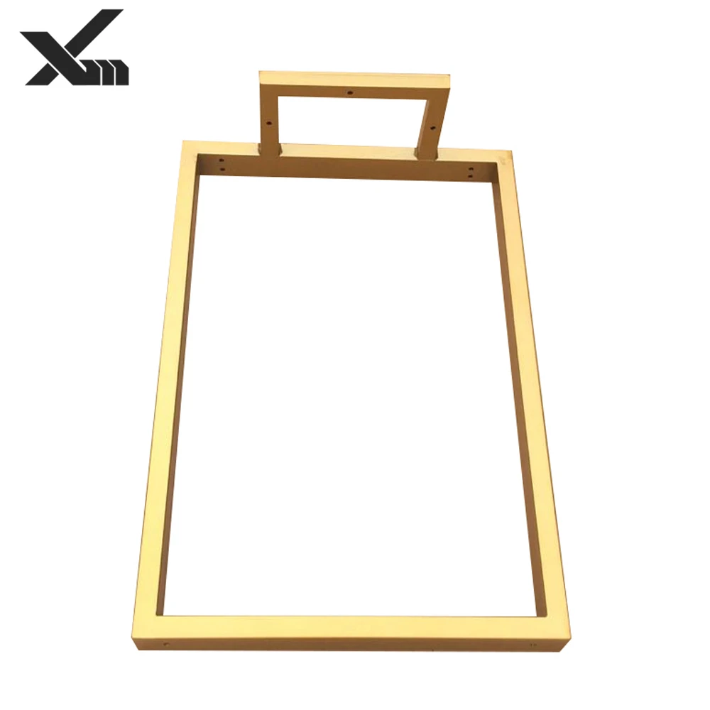 
Popular style powder coating metal iron park bench frame black bench base office table leg steel dining desk base 