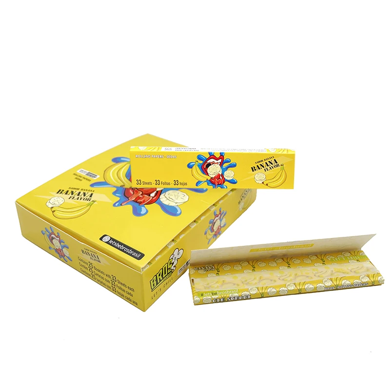 new product  flavor banana hot sale rolling paper for smoking cigarette rolling paper
