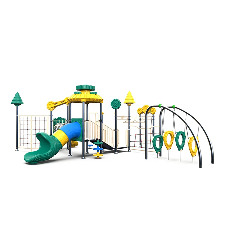 New Style Outdoor Playground Climbing Nets Kids Plastic Climber Slide Equipment Physical Exercise Obstacle Course Playground