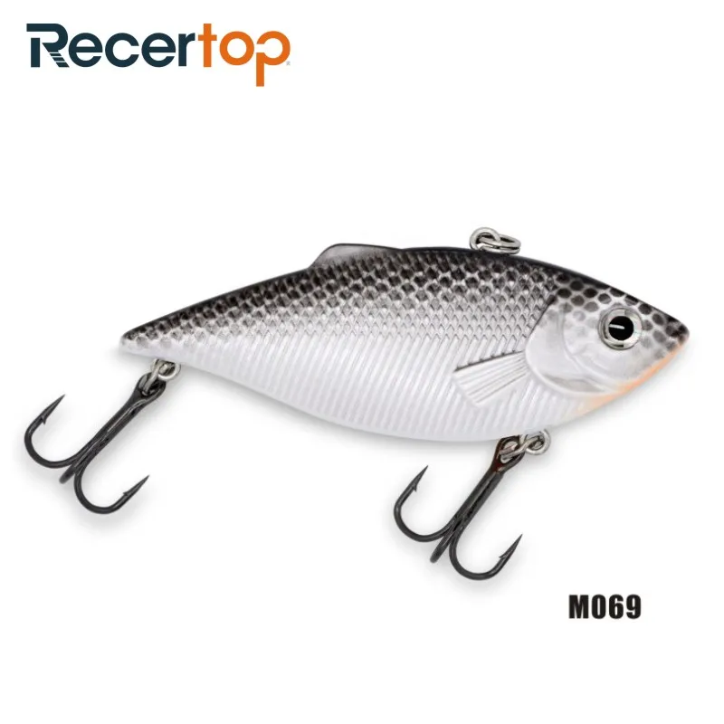 High quality 64mm 8g sinking lipless crankbait vib vibe bait ice jigging lure rattle traps fishing lures