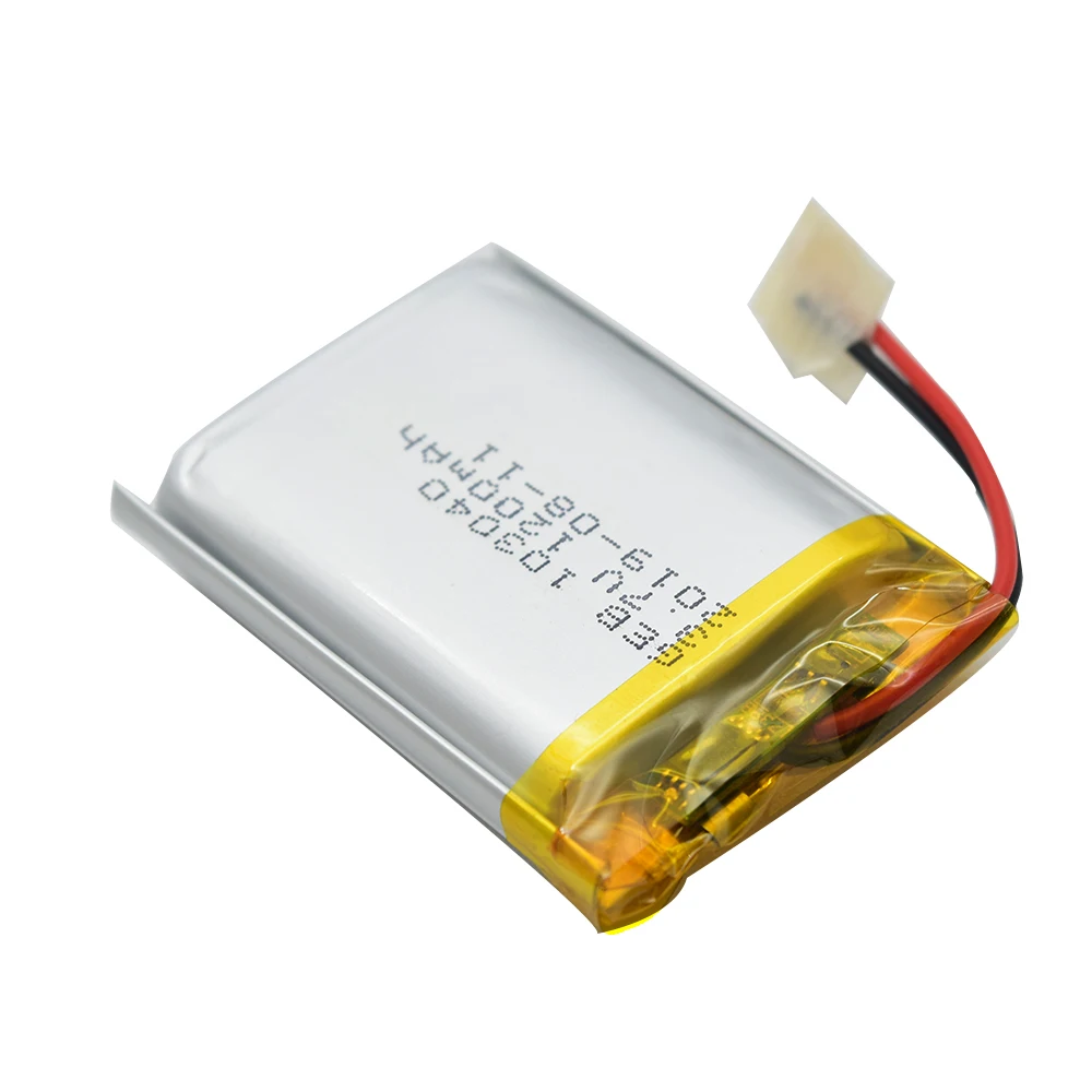 Customize Ultra-thin lithium 063450 603450 503759 103040 3.7v 7.4v 1200mah rechargeable polymer li ion battery