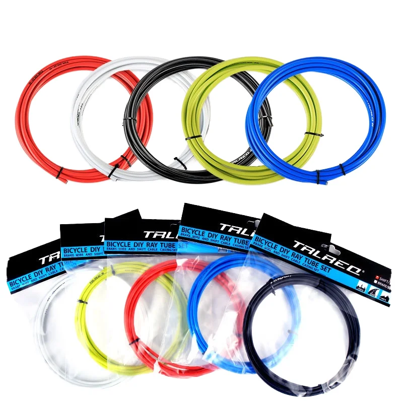 Trlreq 2/2.5m Bicycle Parts Shifters Derailleur Brake Cable Set 4mm/5mm Road Bike Shift Brake Cable Housing No Reviews