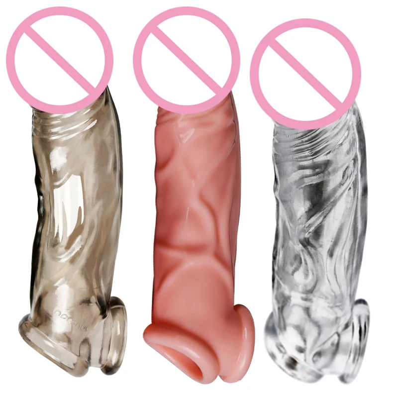 Popular Adult Sex Toys Tpe Male Penis Extender Device Condoms For Men