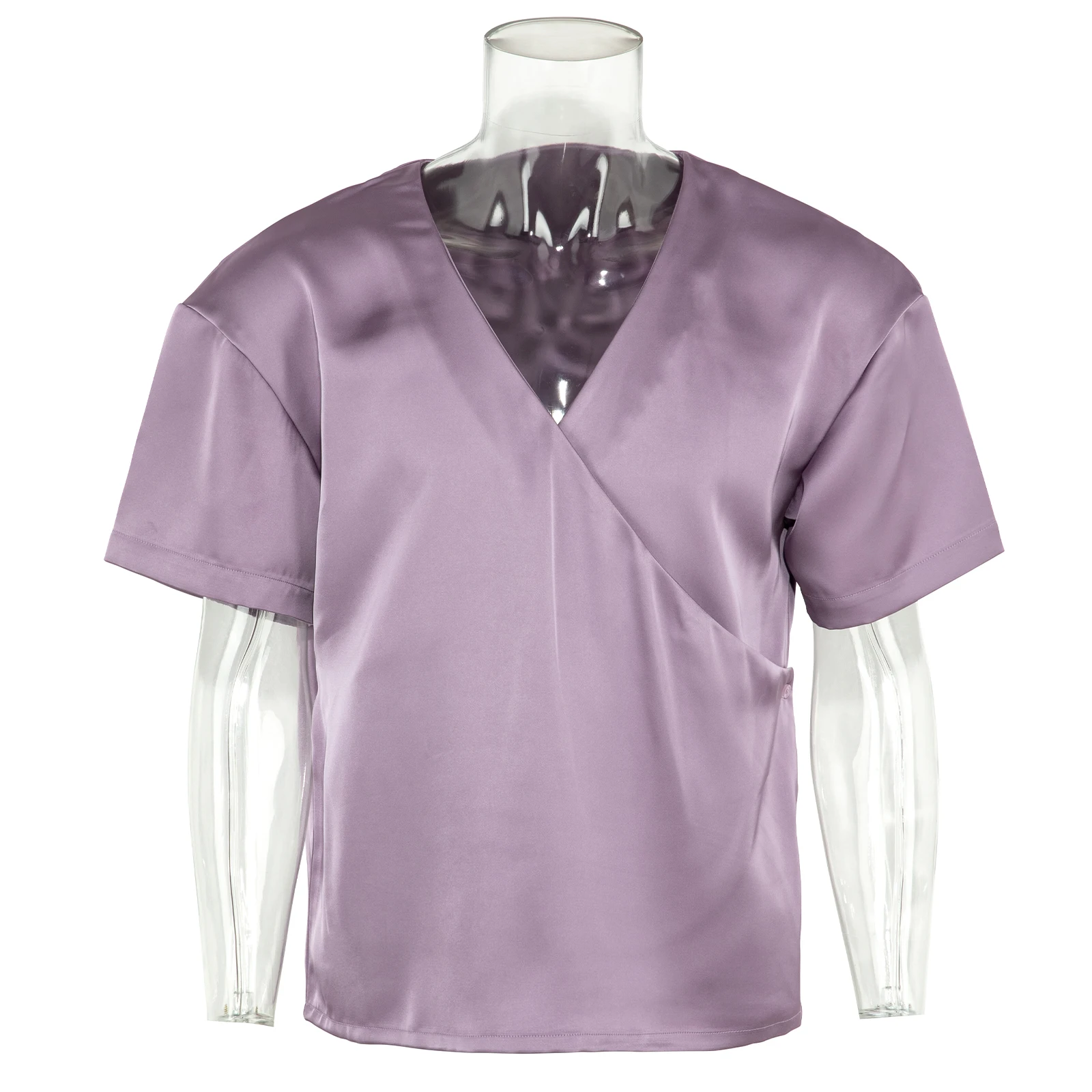 Custom Elegant Shiny Luxury Designer Women Lady  Dress Shirts and Blouse