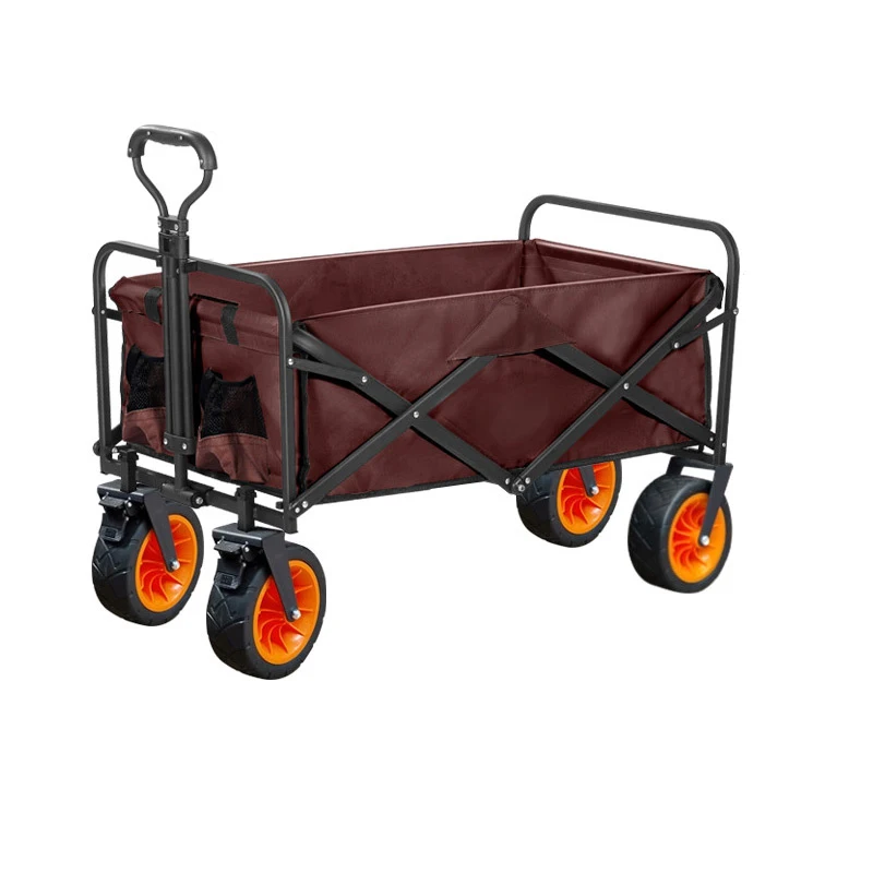 F033 Portable outdoor utility collapsible beach camping cart folding wagon