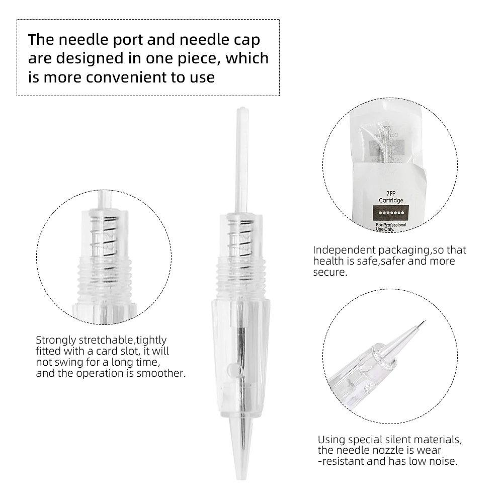Disposable PUMermanent Makeup Cartridge Needles Eyebrow Tattoo Needle Cartridge for PUMermanent Makeup PUMen Machine