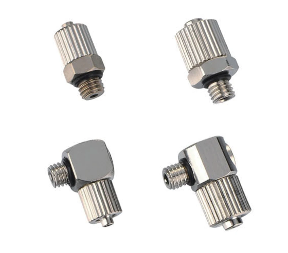 Pneumatic Connector Air Fitting Stainless Steel Straight Head M5 Interface Locking Fitting