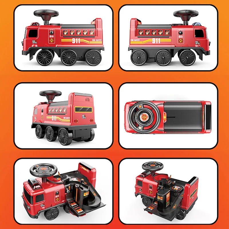 Baby Multi-function Car Toy Educational Garage Parking Lot Toy Sliding Baby Car Ride On Car For Kids