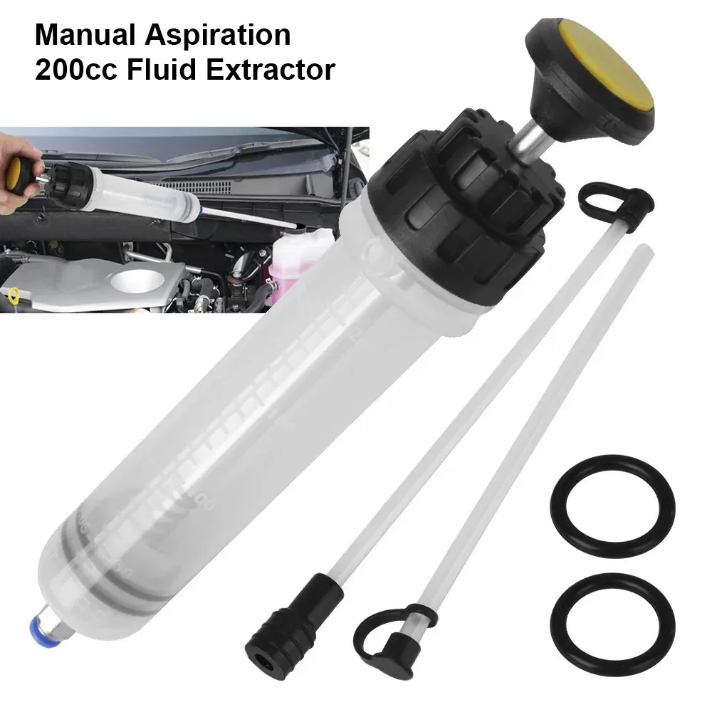 200cc Car Oil Change Brake Bleeder Fluid Pump Extractor Filling Syringe Bottle Universal Truck Motorcycle Vehicles Accessories