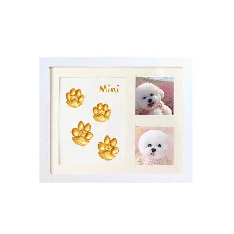 Newborn gifts baby Handprint footprint Kit Photo Frame Clean Touch Clay Memory Baby Keepsake First Year Handmade Artwork