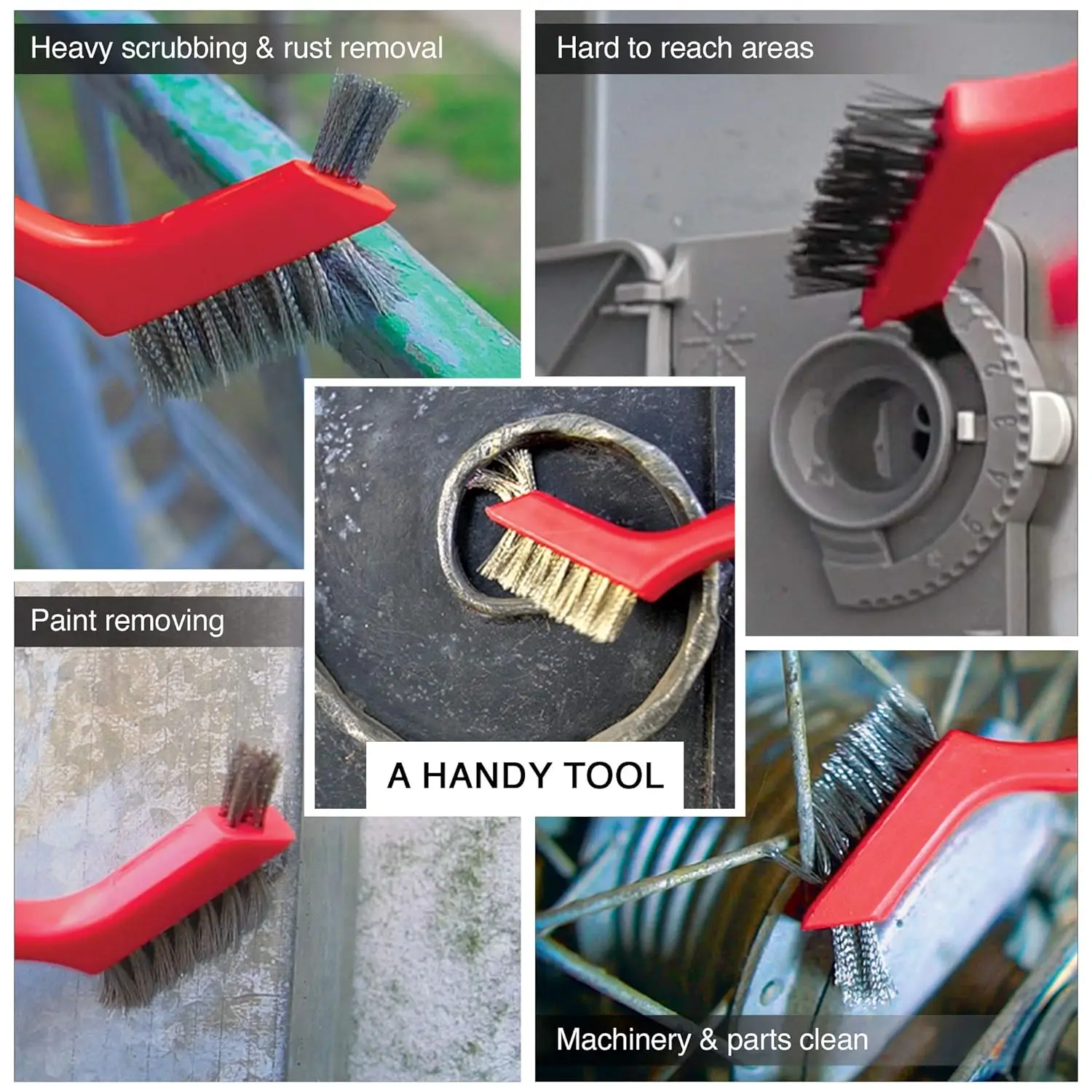 Stainless Steel Brush Small Wire Scratch Brush Industrial Wire Toothbrush for Welding Slag Stain Rust Cleaning