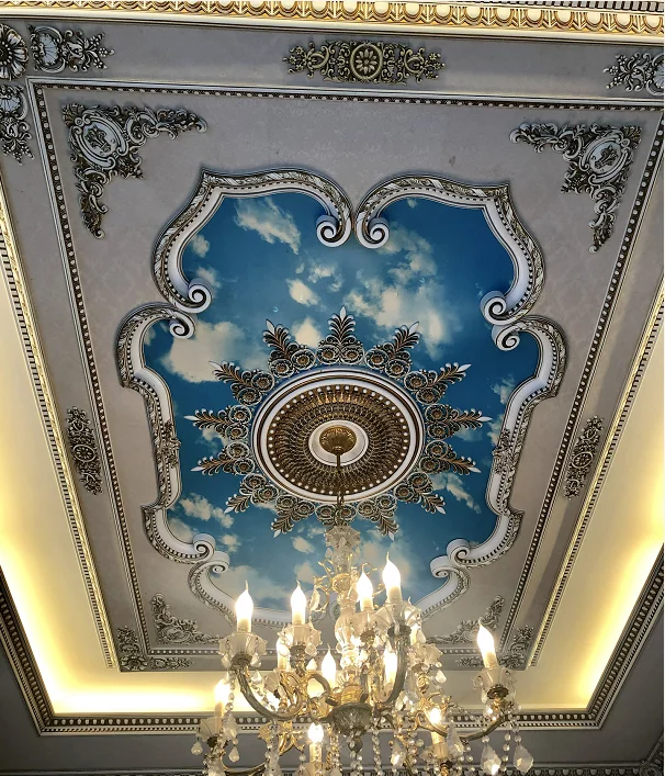 European Style PS Artistic Ceiling Decorations for House Ceiling Design,Classic Artistic Ceiling