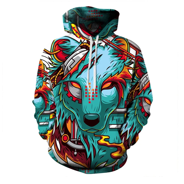 Модные Повседневные пуловеры с капюшоном на заказ на Хэллоуин с 3d принтом клоуна европейские и американские Парные толстовки