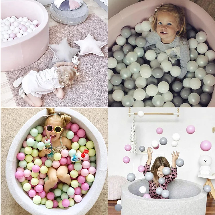 
Colorful Eco-Friendly Plastic Pit ball Children Play cheap custom Ocean Ball Pit Balls 