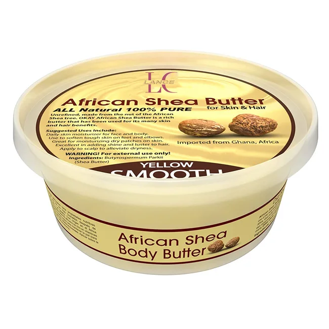 OEM 200g container jar soft shea body butter with  oil for dry skin