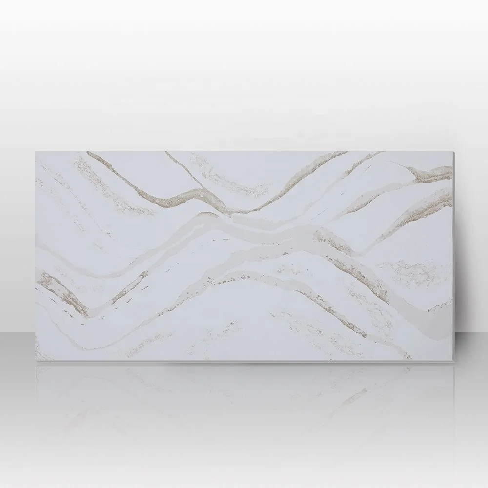 
China Calacatta Quartz Slab Countertop Price 
