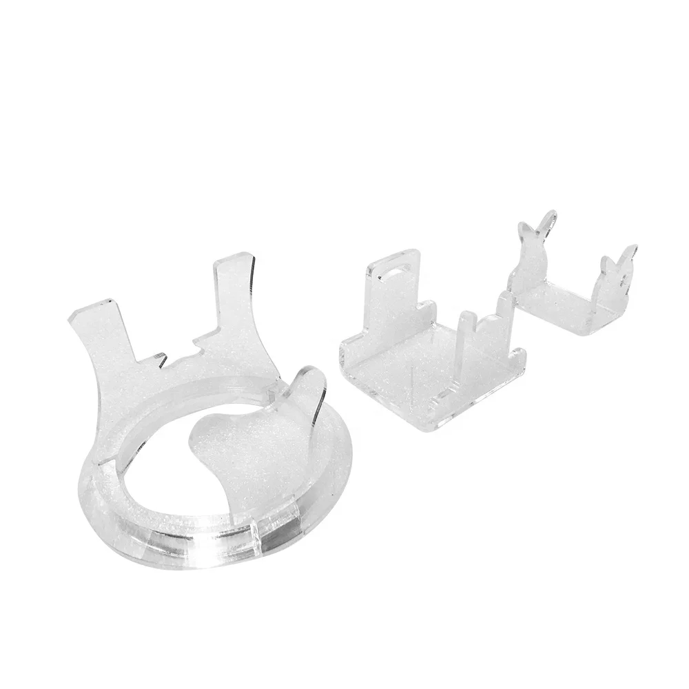 KALIOU Q112-114 Wholesale Transparent Acrylic Fishing Reel Display Rack Stand Holder