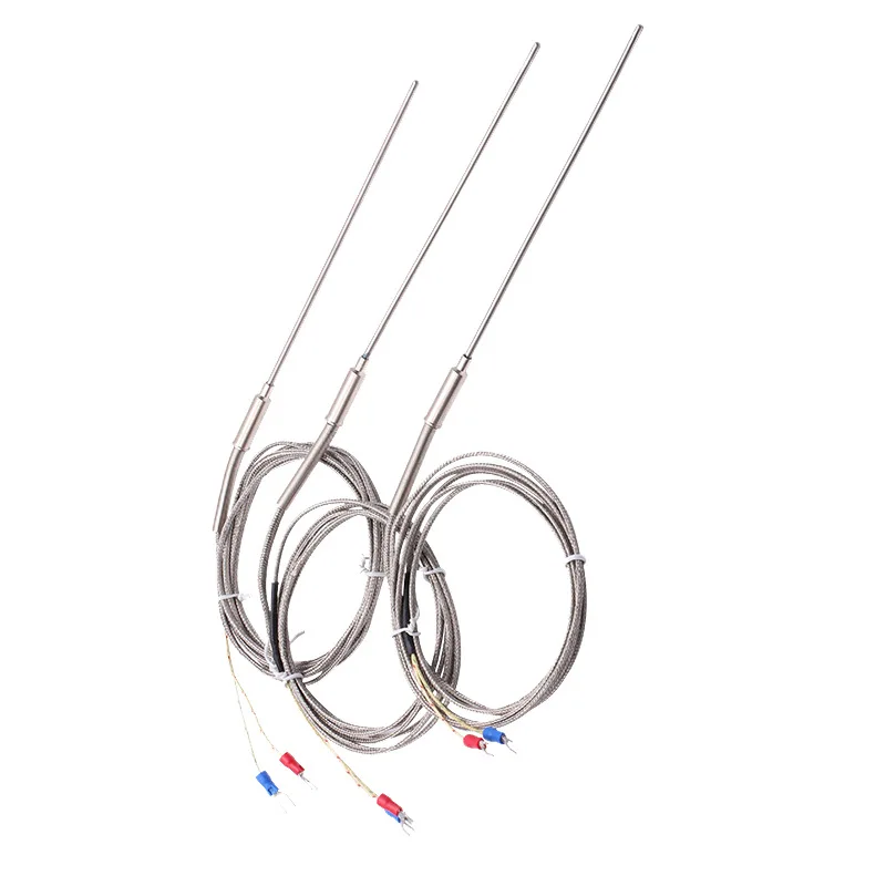 K Тип термопары из нержавеющей стали зонд термопары 100 мм 200 мм 2 м длина провода кабеля, термопары 0 ~ 400C датчик температуры