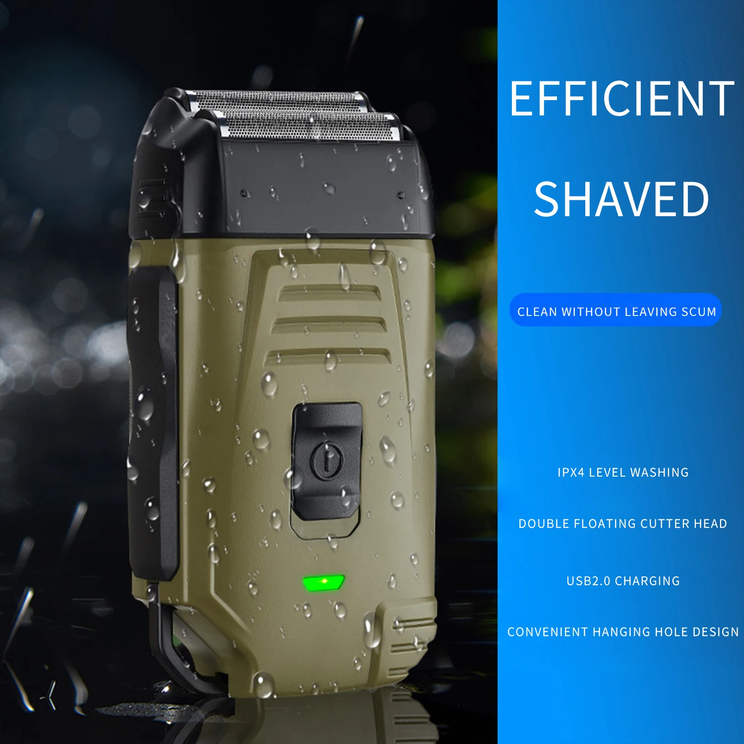 
SK-2079 Manufacturer Electric Shaver for Men Twin Blade professional Cordless USB Rechargeable Machine Hair Shaver Trimmer 