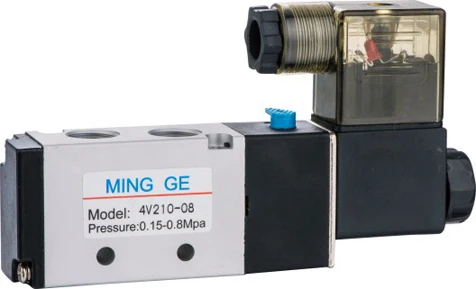 4V210-08 5/2 Way Pneumatic Solenoid Directional Valve 12V 24V 110V 220V Air Control Solenoid Valve Pneumatic Solenoid Valve
