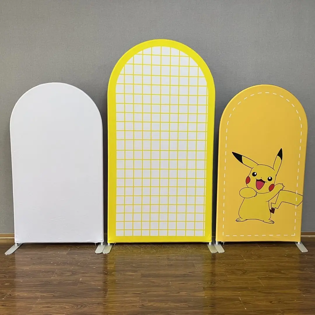 Birthday baby shower party wedding decoration background collapsible aluminum arch stand set with cover