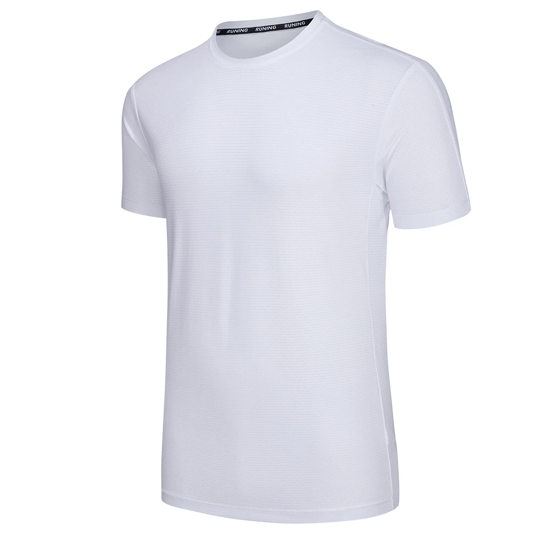 
Gym athletic sports wear custom polyester t shirt wholesale Custom Logo Breathable Sports Polyester Fitness mens gym T Shirt 