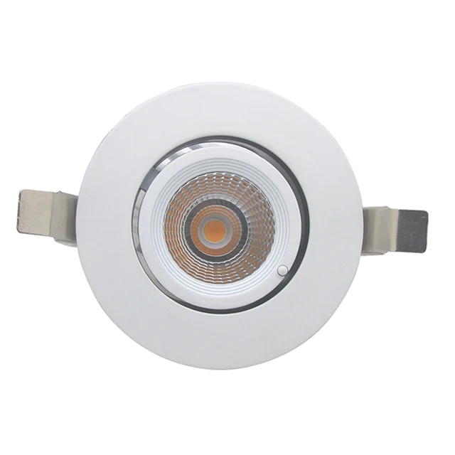 LED RA90 12W COB Lighting Adjustable Recessed Ceiling Down Light Gimbal Light For Shop