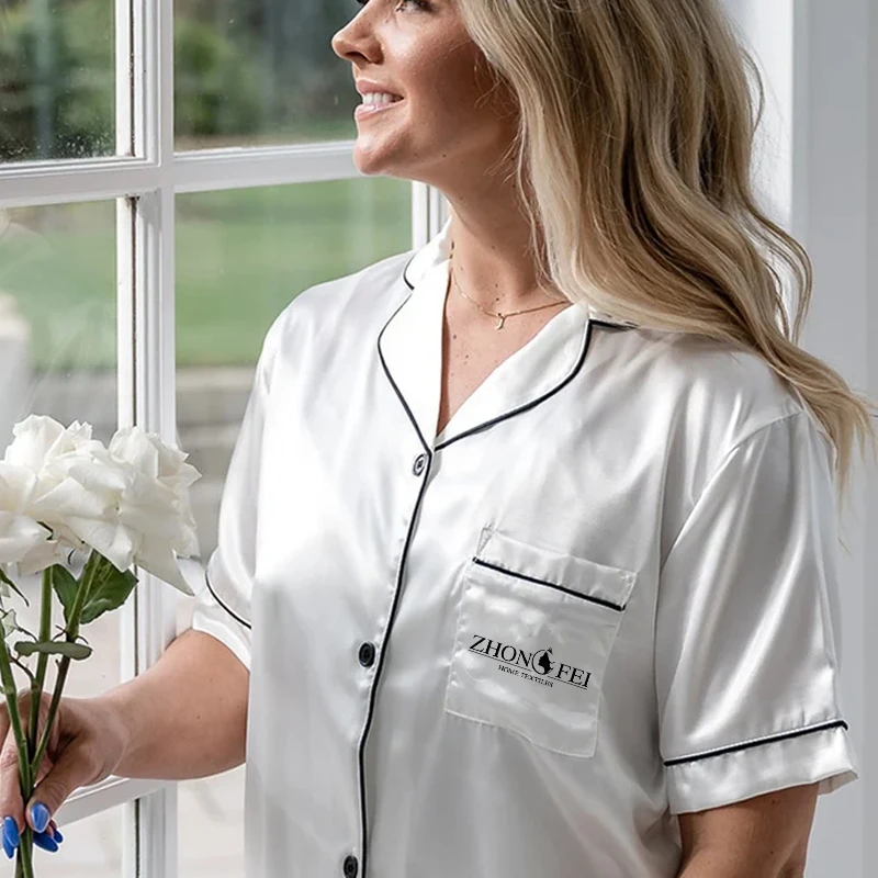 Custom Oragnic Bamboo Modal Pajamas For Women Set Soft Bamboo Sleepwear Button Down PJS pyjamas