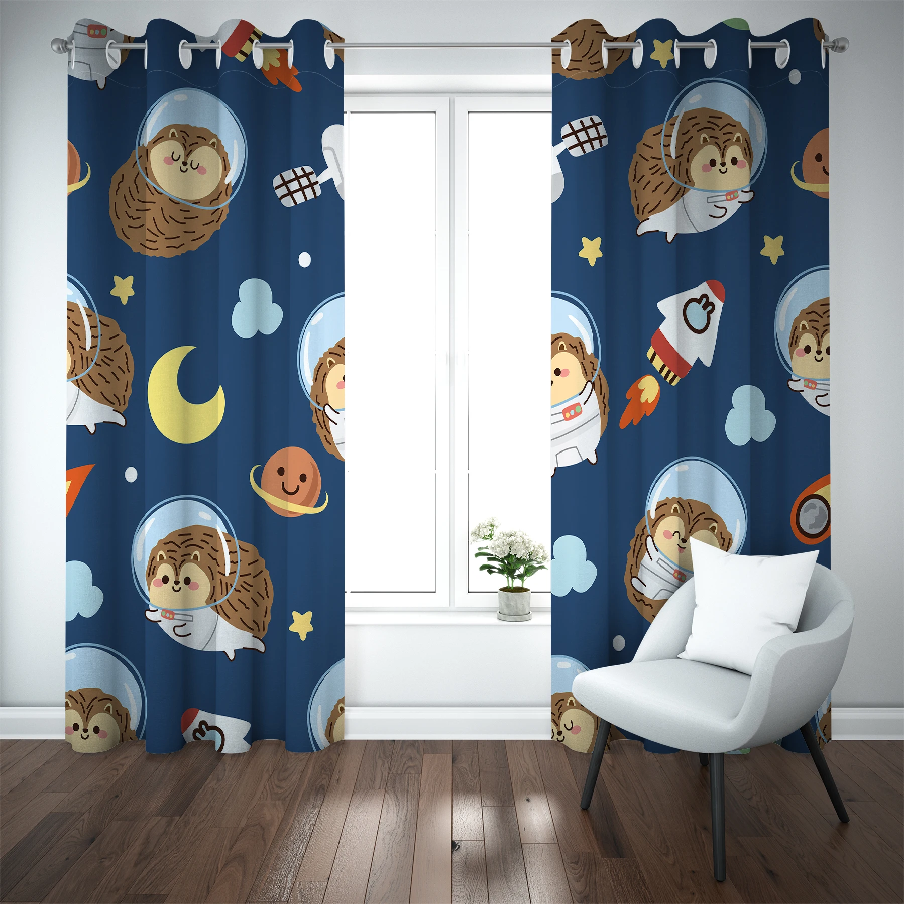 European Style Black Out Material Fabric Curtains Decor Solid Color Plain Stitching Velvet Valance for Living Room