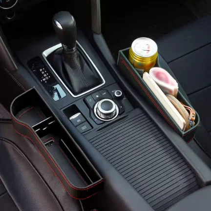 Car seam leather storage box Car seat slot storage bag leakproof car storage box
