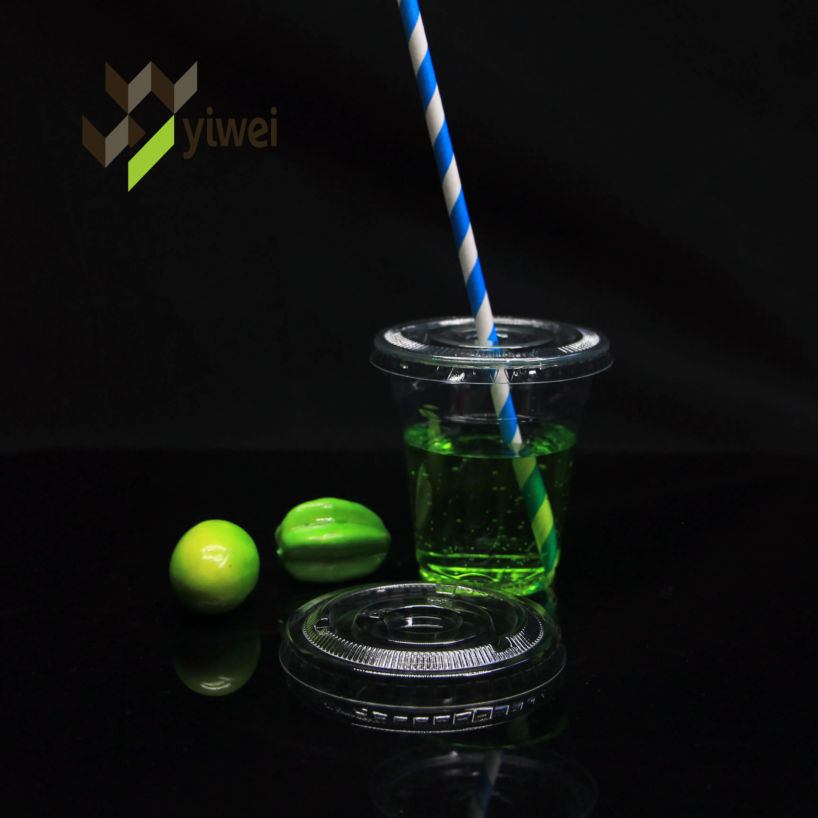 Four-Season Best-sell 10oz 78mm Smoothie Foam Cups ,100% PET  RPET Plastic Cup BPA Free Disposable Cups With Demo Lid