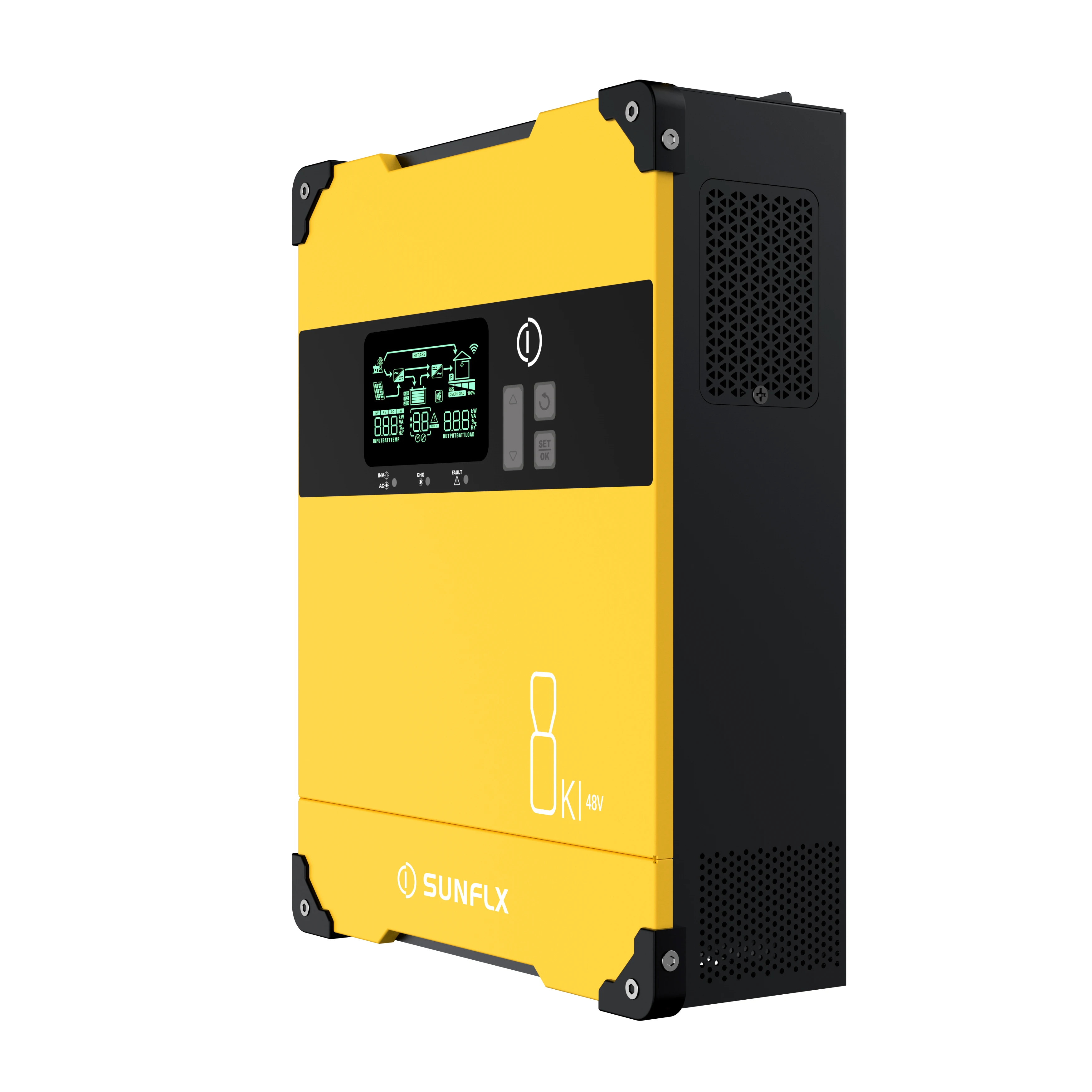 Sunflx Parallel Capacity 48v 3600w 6000W8 000w Off-Grid Storage Inverter with Mppt Controller 6kva 8Kw Inverters Converters