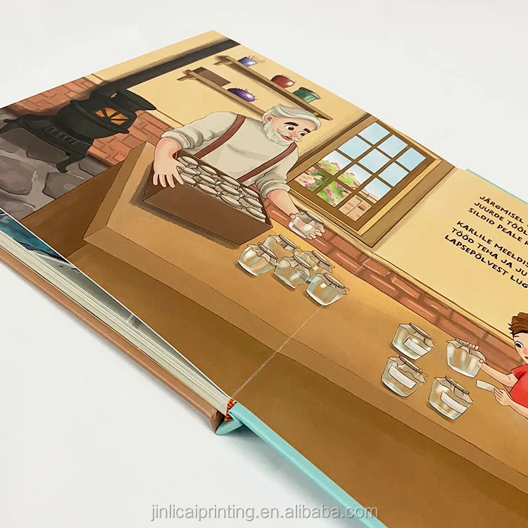 hardcover hardback children board book printing kids learning books