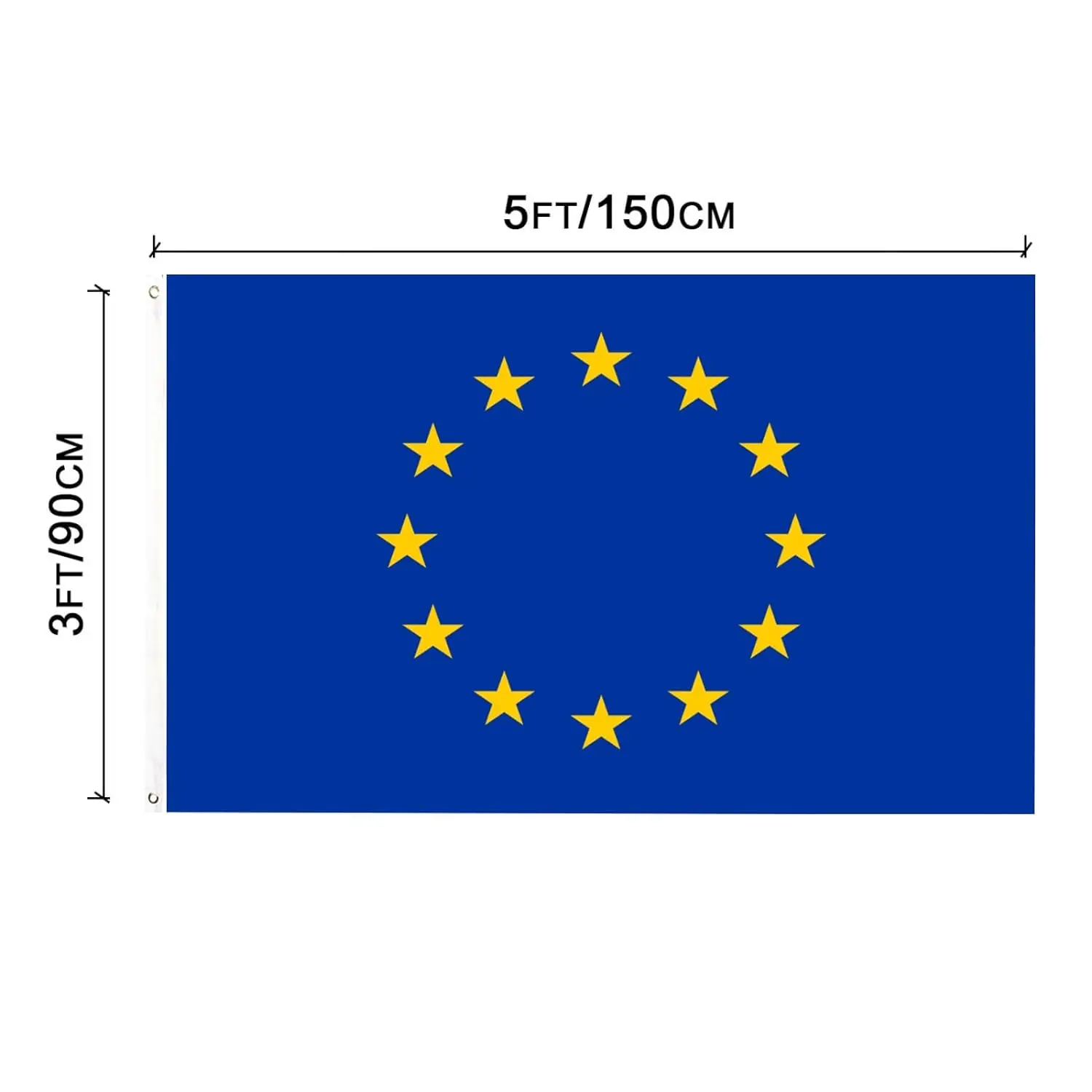 Promotional High Quality Polyester 3*5 Ft European Union Eu Ountry Flag for Outdoor Activities