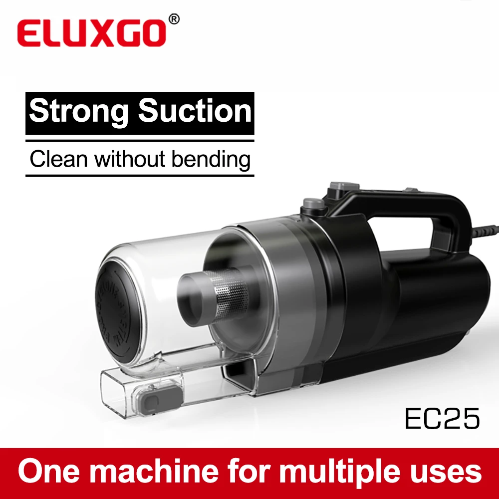 ELUXGO 400W Adjustable Speed Handheld Portable Vacuum Cleaner Sofa and Carpet Cleaning Machine