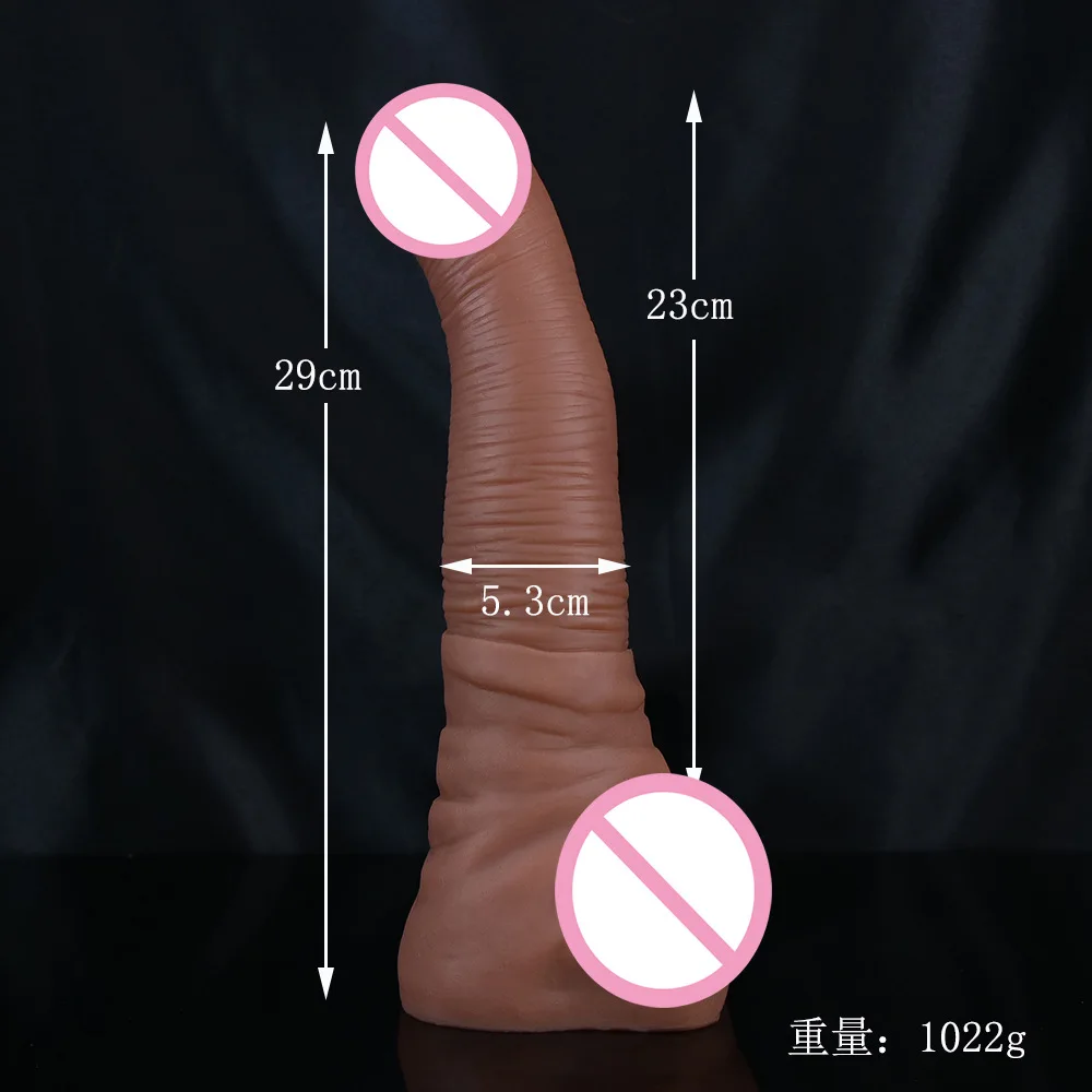 11 INCH Liquid Silicone Simulated Elephant Trunk Shaped Penis Realistic Dick Big Dildo Giant Masturbation Animal Dildo Sex Toys