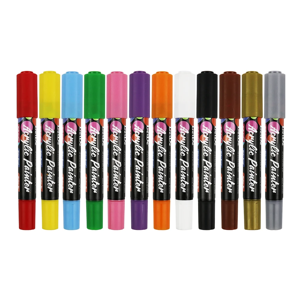 Paint Pens Acrylic Markers for Kids Adults Card Making, Rocks , Wood Slices, Unfinished Wood