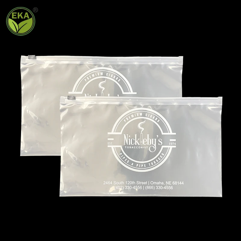 Custom Resealable Tobacco Cigar Grabba Leaf Pouch Bag Clear Ziplock Cigar Bags Cellophane Bag For Cigar
