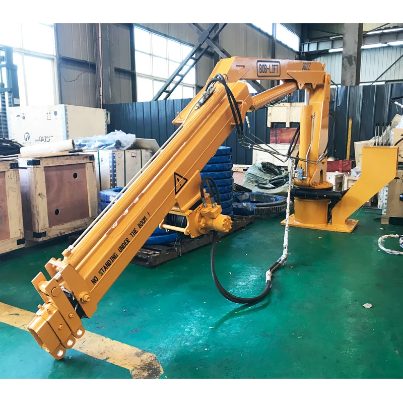 Small Hydraulic Boat Lift Stand Marine Construction Bulk Ship Crane for Sale