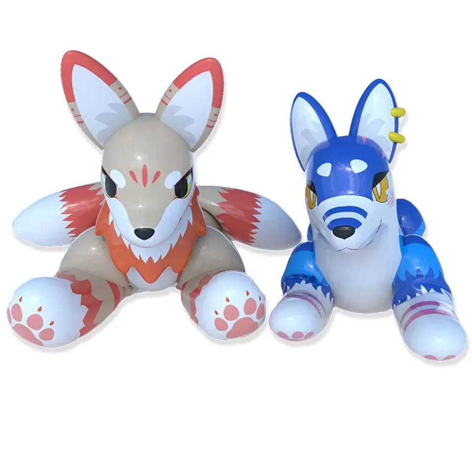 Новинка высокое качество ПВХ талисман надувные лисы мультяшный костюм