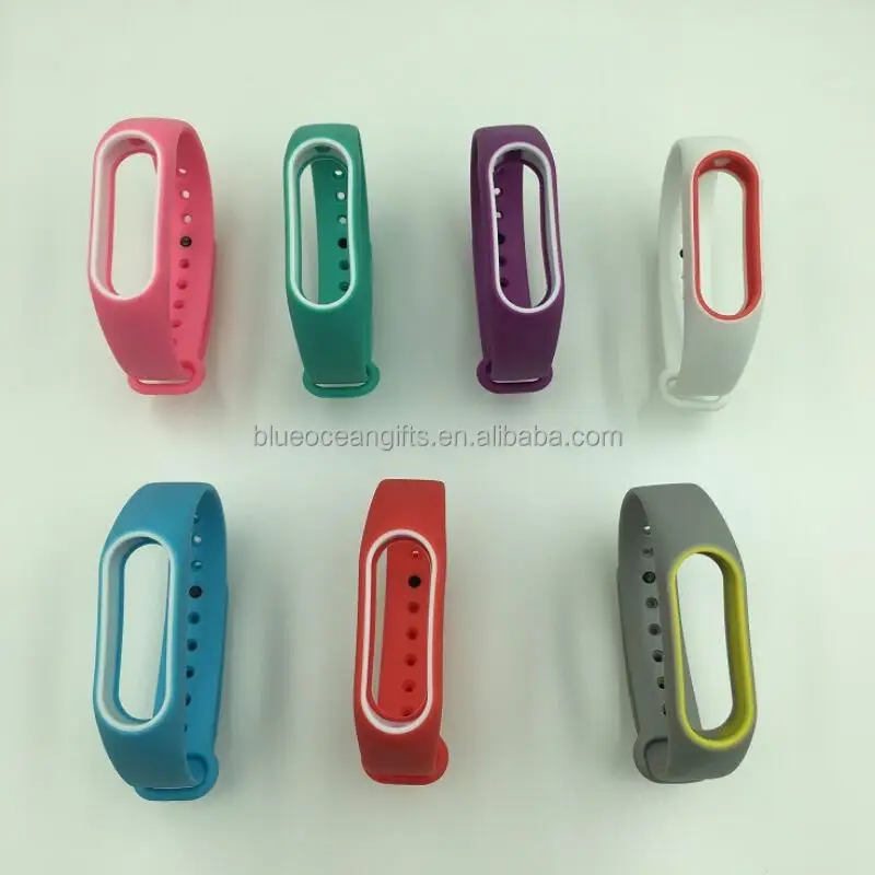  Двухцветный сменный ремешок для часов Xiaomi Mi Band 2 браслет фитнеса наручные