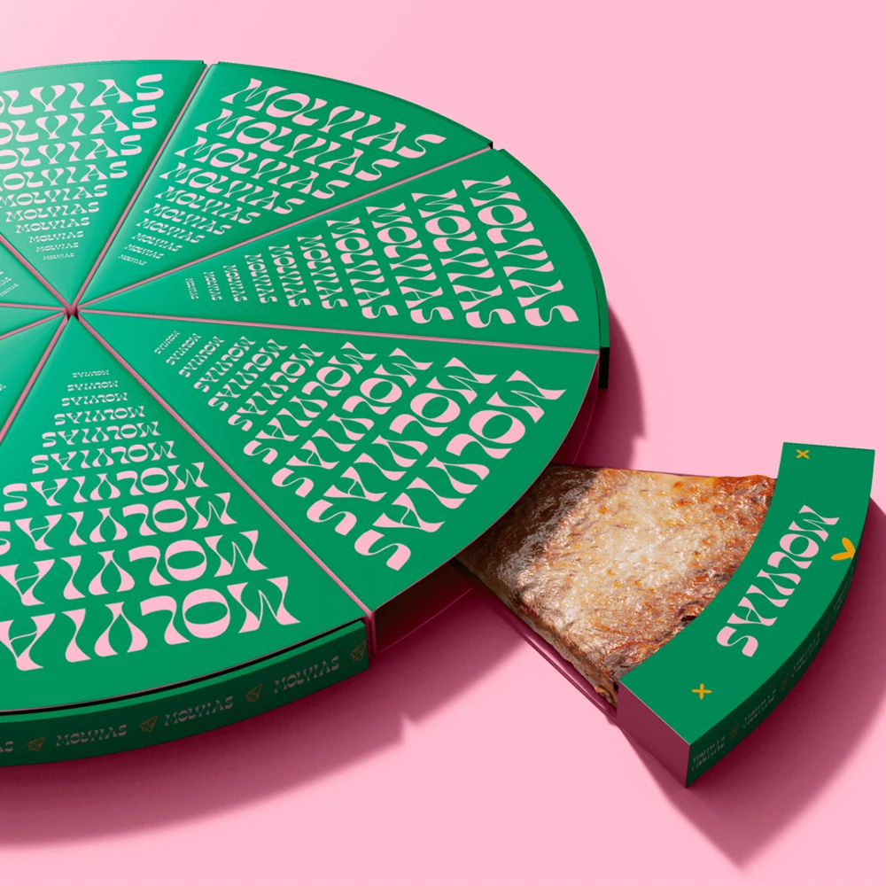 Green Baklava Disposable Dessert Box Donut Bakery Pastry Packaging Octagonal Cardboard Custom Pizza Box