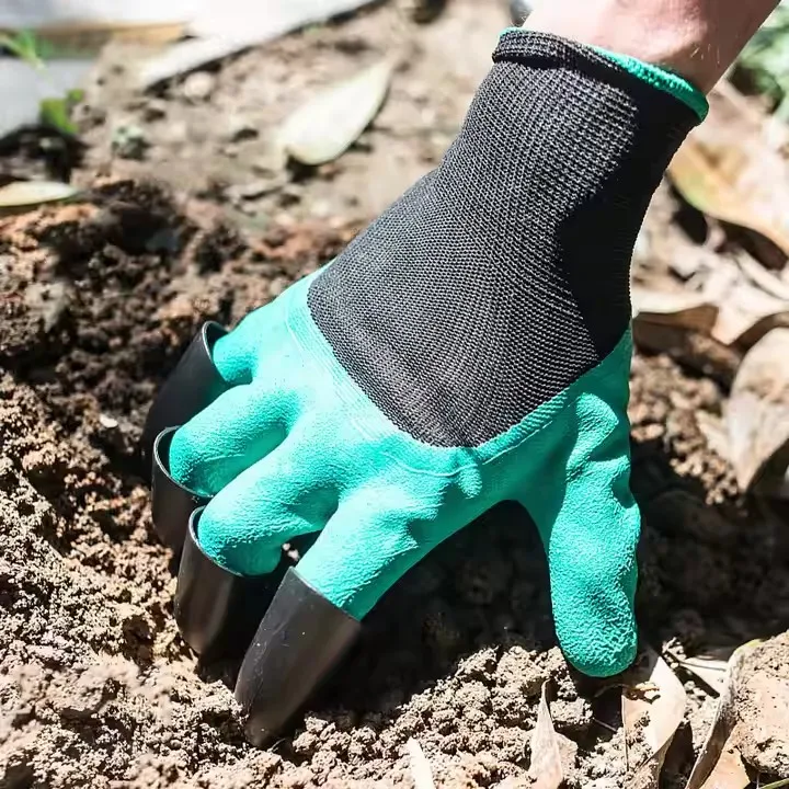 DD3503 оптовая продажа высокое качество Guantes посадка рабочие кончики пальцев водонепроницаемые латексные безопасные пенопласт садовые перчатки с когтями