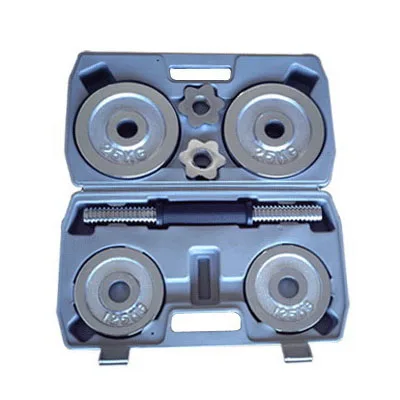 Top Quality Free Weight 44LBS Adjustable Chromed Dumbbell Set For Strength Training