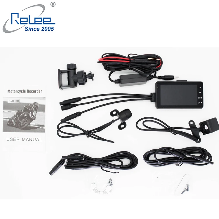3 дюйма 720p мотоцикл dash cam 2 канала dvr
