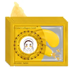 New designed good price cool gel eye mask eye gel pads patches gold anti-wrinkle moisturizing  crystal collagen eye mask