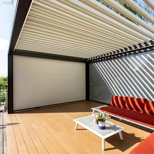 
Modern outdoor waterproof garden arches arbours pergola aluminum louver pergola 