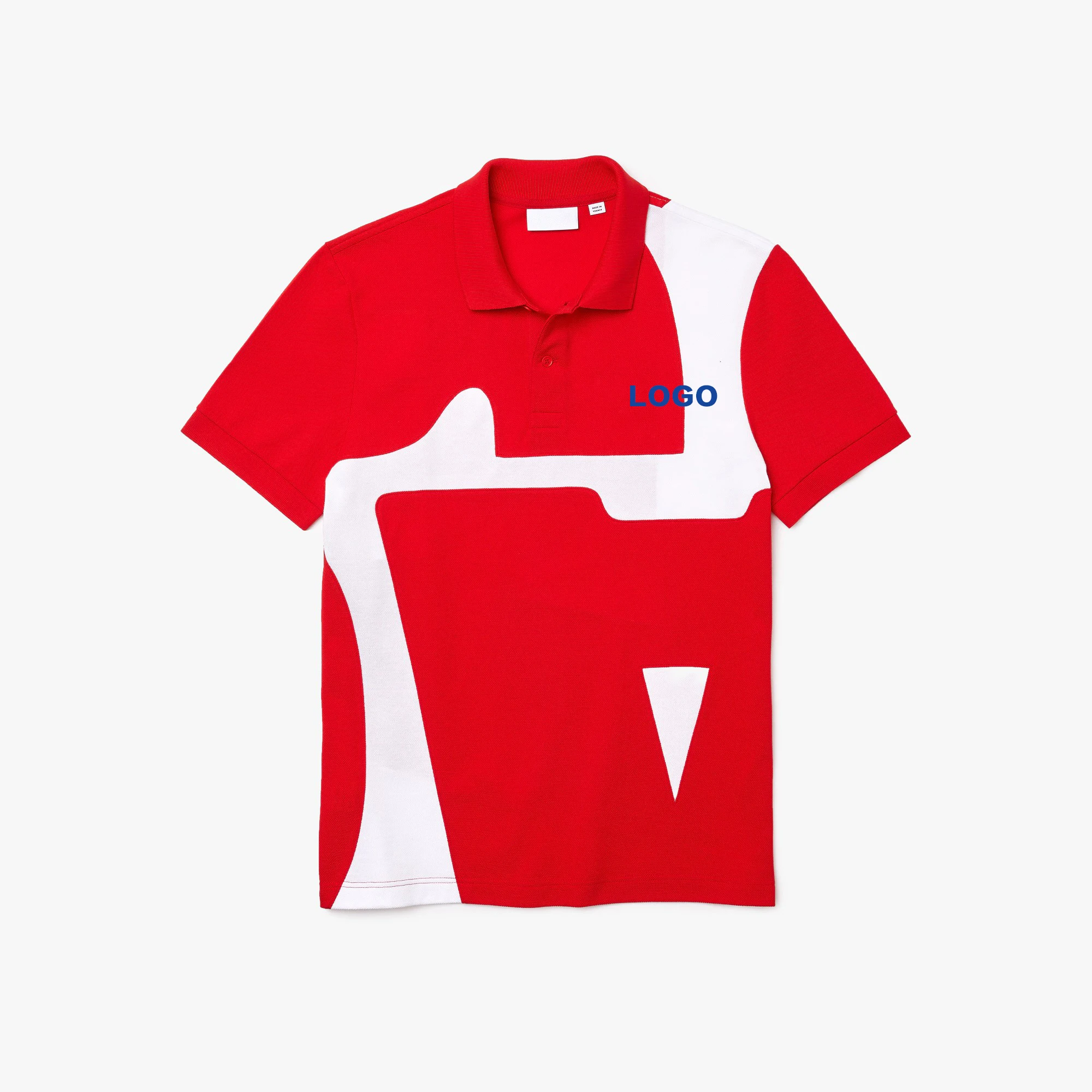 Original Sports Fit Print Cotton Sublimation Men Patchwork Colorblock Golf Polo Shirts Custom Logo