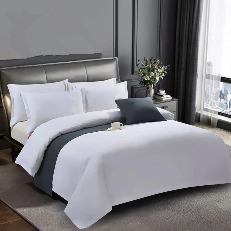 280cm 110inch Width 300TC 60*40 100% Polyester White Color Microfiber Fabric Bed Sheet Fabric